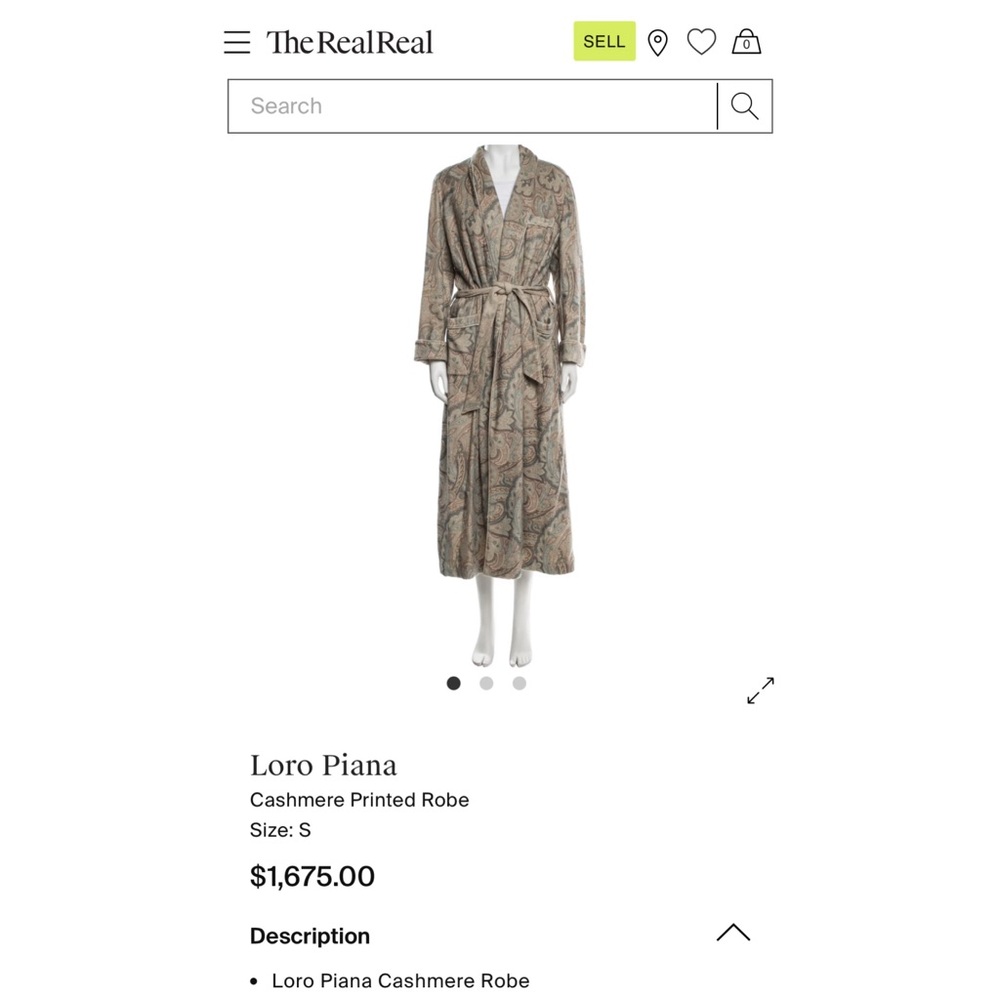 Vintage Loro Piana 100% cashmere robe, quiet luxury loungewear‎ - Picture 9 of 12